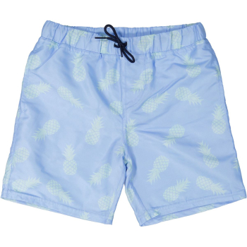 Nur noch Gr. 146/152: Geggamoja Schwimm-Shorts mit UV-Schutz (UV 50+) Ananas / Hellblau