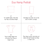 Preview: Thirsties Duo Hemp Prefold - Grösse 1