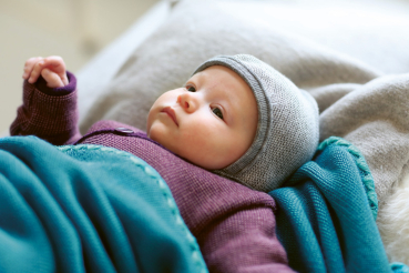 Preview: Disana Strickhäubchen, Neugeborenen-Mützchen, Wolle
