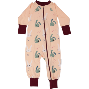 Nur noch Gr. 62/68: Bamboo Pyjama "Haeschen" von Geggamoja (2-Wege-Reissverschluss)