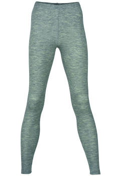 Engel Natur Damen-Leggins Wolle-Seide grau