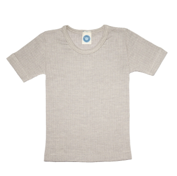 Preview: Kinder-Unterhemd, Kurzarm, Baumwolle/Wolle/Seide von Cosilana