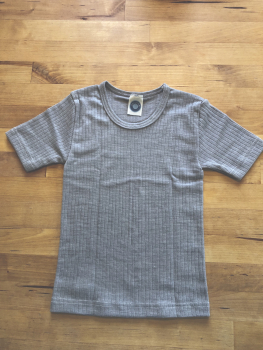 Preview: Kinder-Unterhemd, Kurzarm, Baumwolle/Wolle/Seide von Cosilana