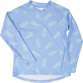 Nur noch 134/140 und 146/152: Geggamoja Langärmeliges UV-Shirt (UV 50+) Ananas / Hellblau