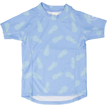Nur noch 62/68 und 146/152: Geggamoja Kurzärmeliges UV-Shirt (UV 50+) Ananas / Hellblau
