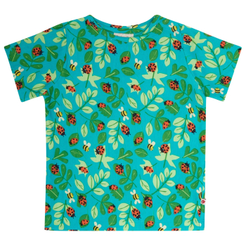 Marienkäfer-T-Shirt von Piccalilly, Bio-Baumwolle, GOTS-zertifiziert