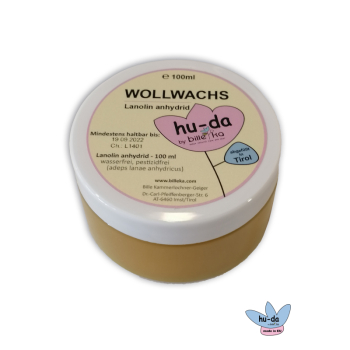 Hu-da Wollwachs / Lanolin anhydrid, pestizidkontrolliert, 100g