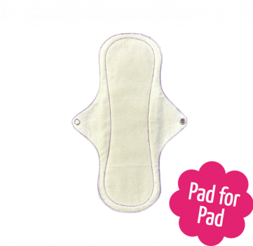 Preview: 2er-Set EcoFemme Organic - Tagesbinde "Plus" (auch für nachts bei schwacher Blutung)