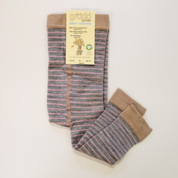 Grödo Baby Woll-Leggins geringelt, Grössen 68-86