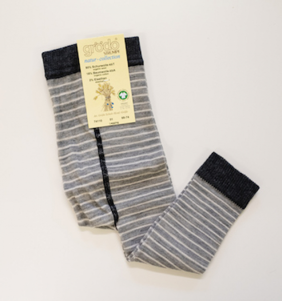 Grödo Baby Woll-Leggins geringelt, Grössen 68-86