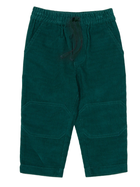 Nur noch Gr. 74: Dunkelgrüne Schlupf-Cordhose von KITE