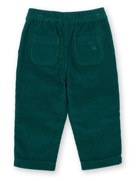 Nur noch Gr. 74: Dunkelgrüne Schlupf-Cordhose von KITE