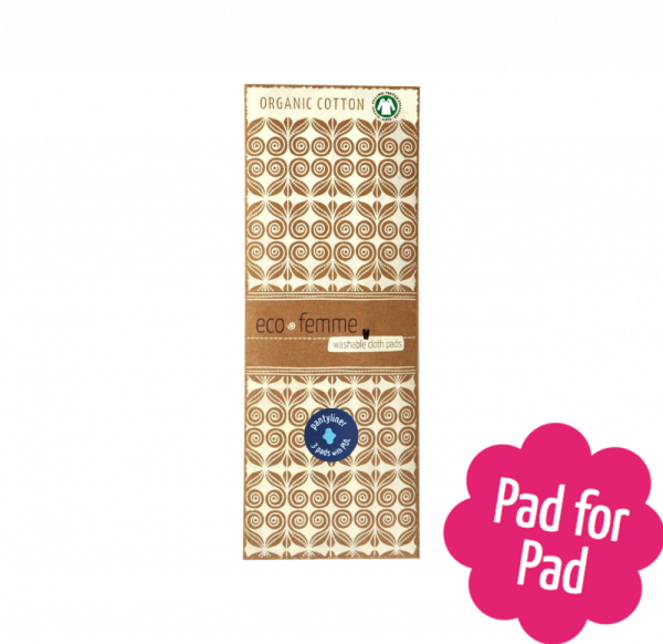 3er-Set EcoFemme Organic Slipeinlagen mit PUL