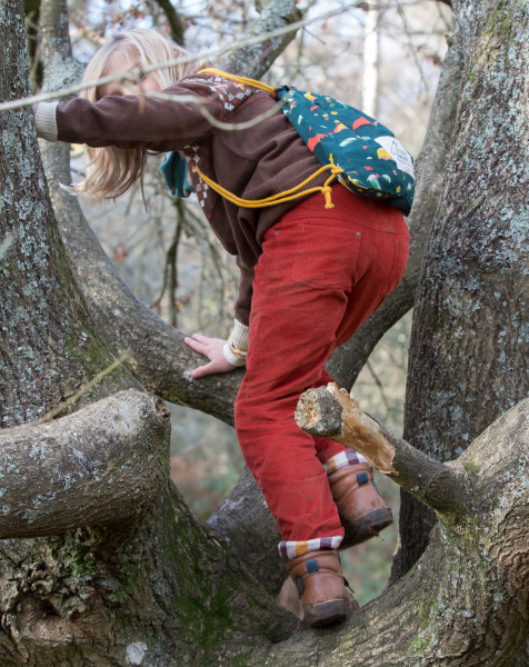 Nur noch Gr. 74/80: Little Green Radicals gefütterte Cord-Hose "Burnt Ochre" (AW22)