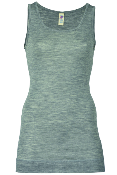 Engel Natur Damen-Longshirt Wolle-Seide grau