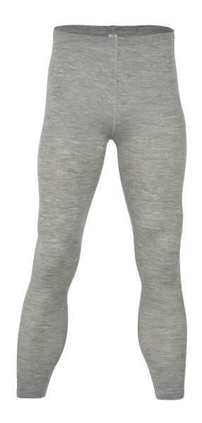 Engel Herren Leggins Wolle-Seide, Hellgrau Melange