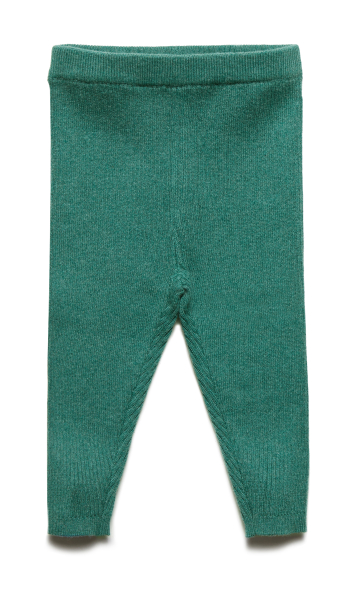 Bis Gr. 86/92: Puri Leggins Baumwolle/Wolle, Waldgrün
