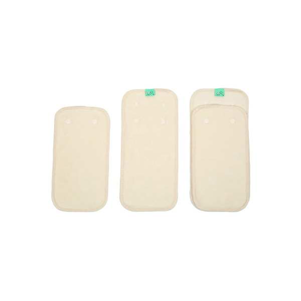 Totsbots Bamboozle Pads (Saugkern) 3-in-1, natur