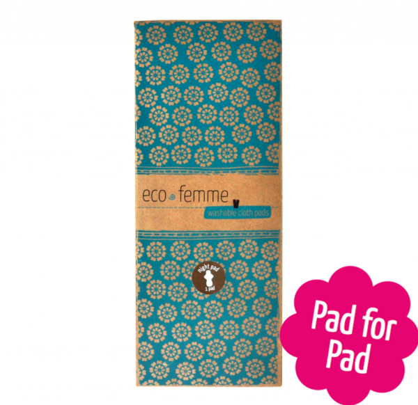 2er-Set EcoFemme "Vibrant" Organic - Nachtbinde