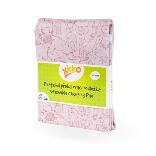 Xkko Wickelunterlage PUL/Bambusviskose "Safari Mesa Rose"