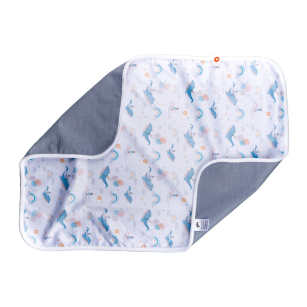 Xkko Wickelunterlage PUL/Bambusviskose "Sky Whale"