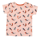 T-Shirt Pigeon Organics mit Vögel-Druck Rosa