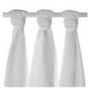 Xkko Mullwindeln Bambusviskose 70x70 cm, 3er-Pack - Natural (Weiss)